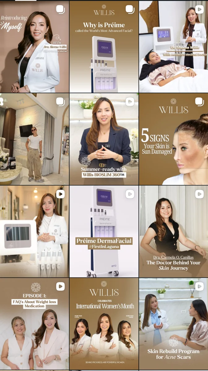 Willis social media grid