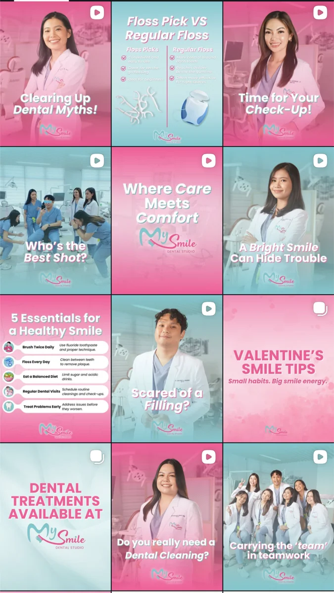 MySmile Dental Studio social content