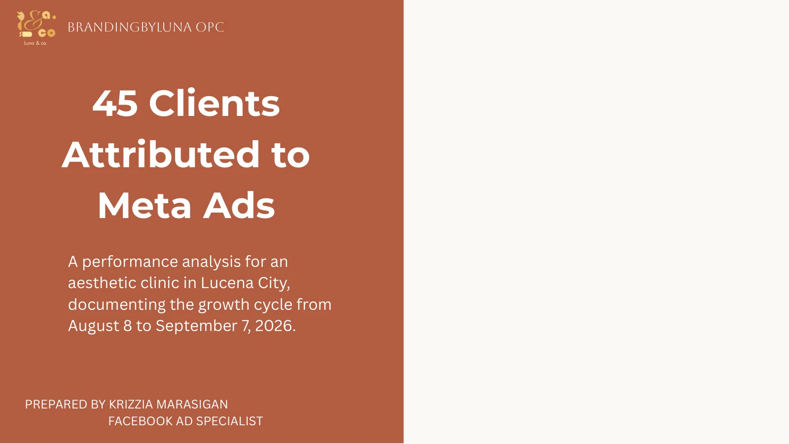 Aesthetic clinic · Lucena City case study